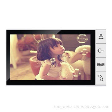 Wired Video Doorphones for Single House, 9" Recording Monitor and Dual CommunicationNew